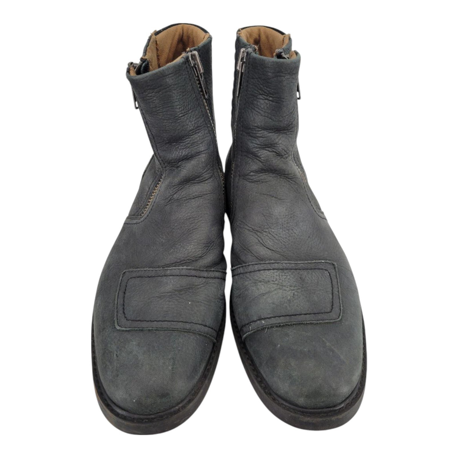 Aldo Cadoelia 97 Black Leather Ankle Boots Zipper Closure Mens Size 11