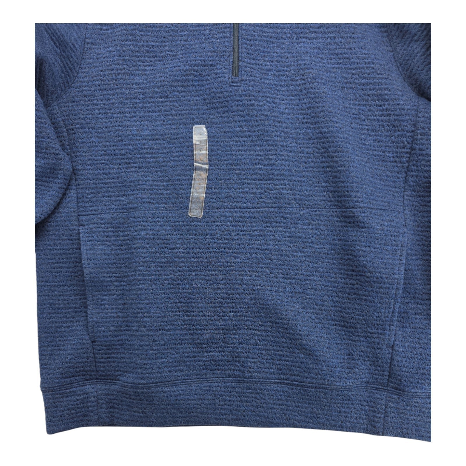VRST Pull-Over Blue Textured Knit Quarter Zip Sweater Men’s Size Large NWT