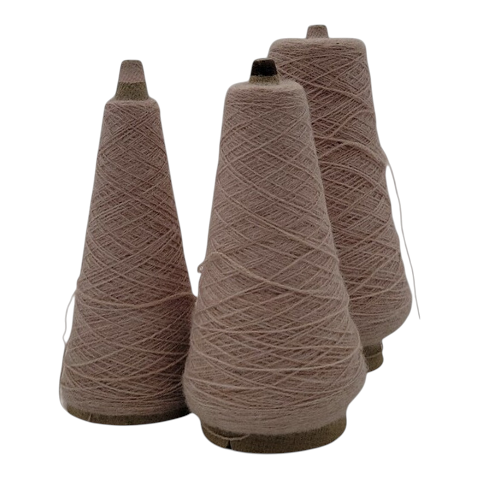 Vintage Tomplon 2/24 Rust Heather O/N Weaving Knitting Cone Yarn Lot of 3