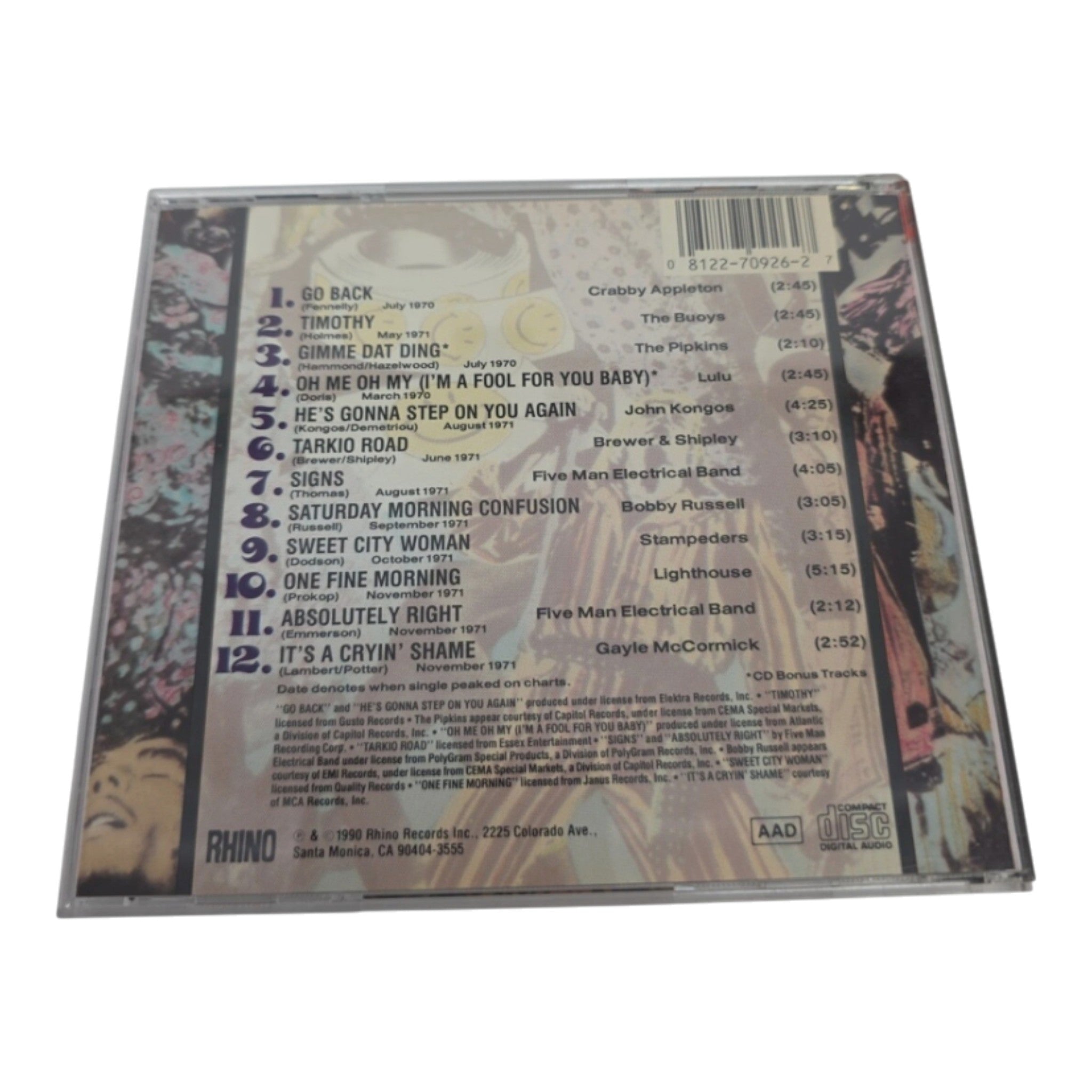 Super Hits of the '70s: Have a Nice Day, Vol. 6 compilation CD Rhino Records