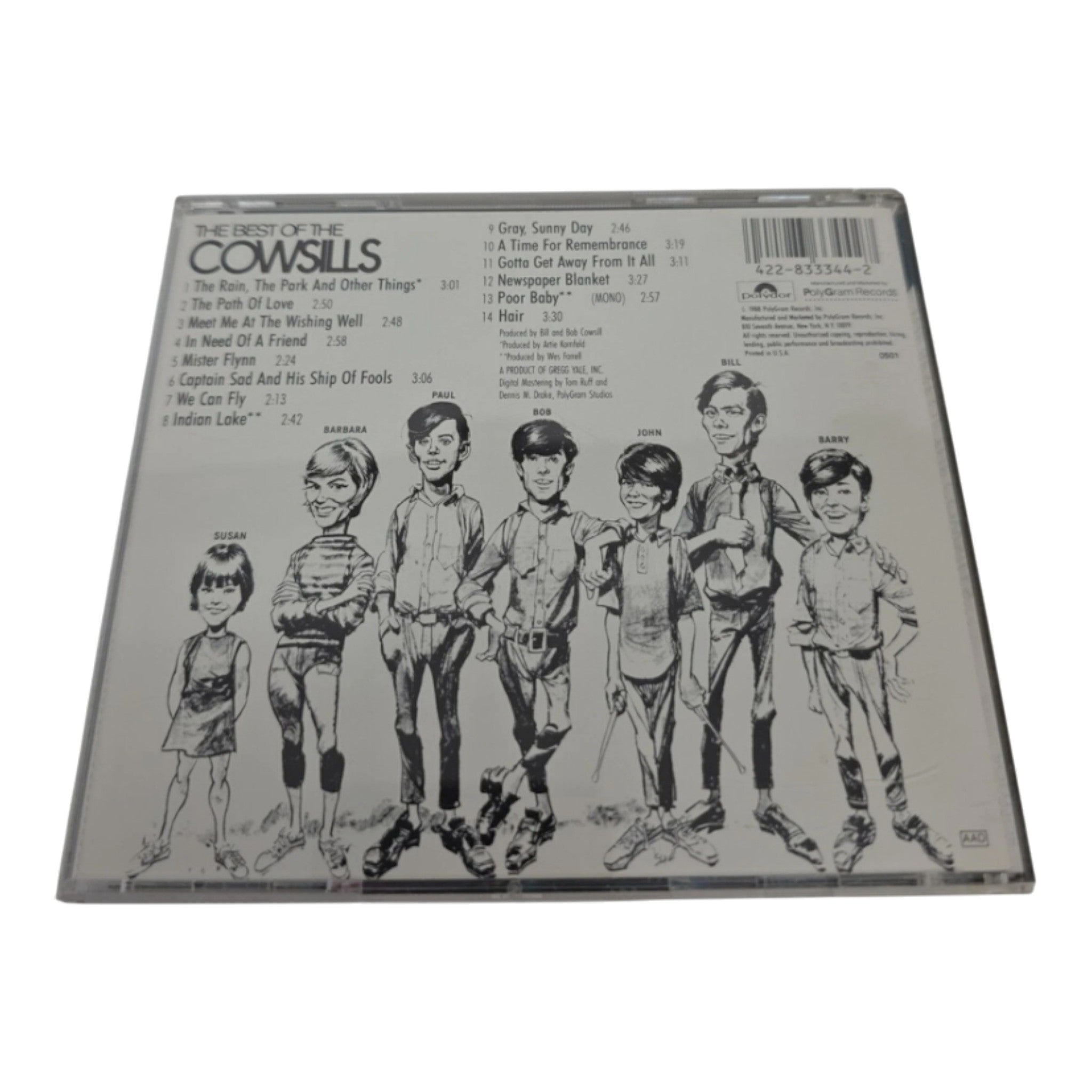 The Best of The Cowsills CD 1986 Polydor Records Compilation Album