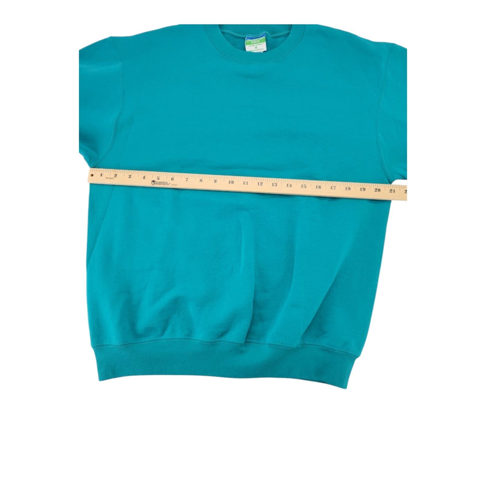 Champion Men's Teal Eco Fleece Sweatshirt M Crewneck Pullover Long Sleeve