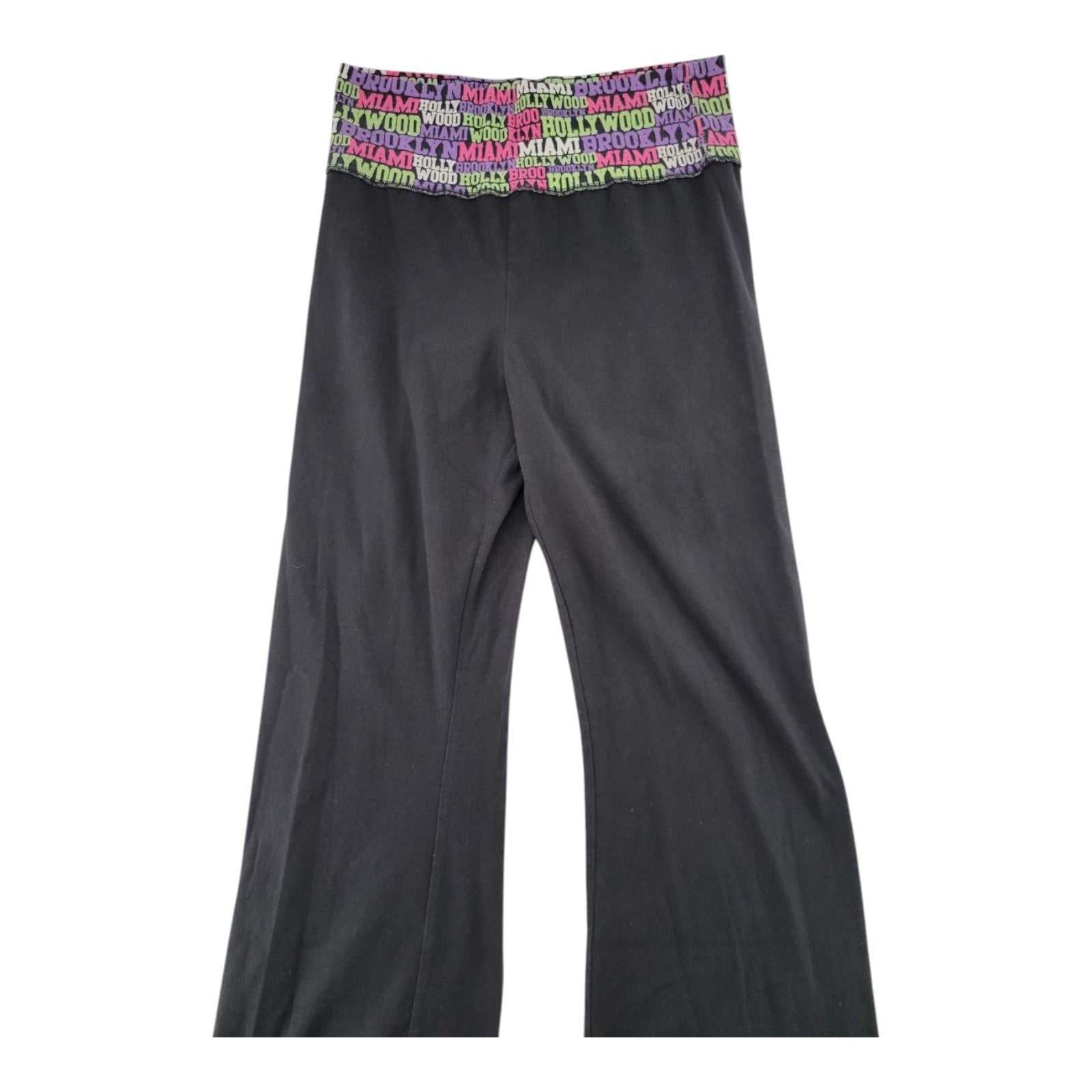Joe Boxer Women's Yoga Pants XL Black Stretch Cotton Blend Activewear