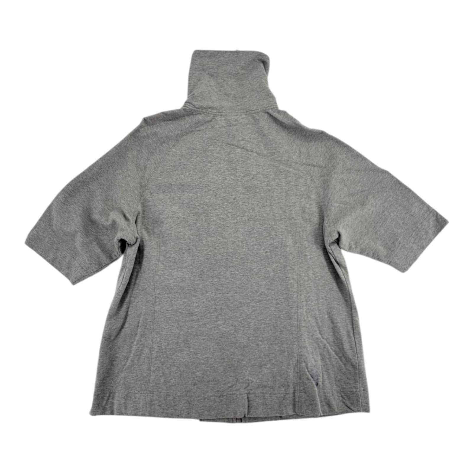 Venezia Jeans Women's Gray Zip Jacket Short Sleeve Cotton Blend Size 14/16