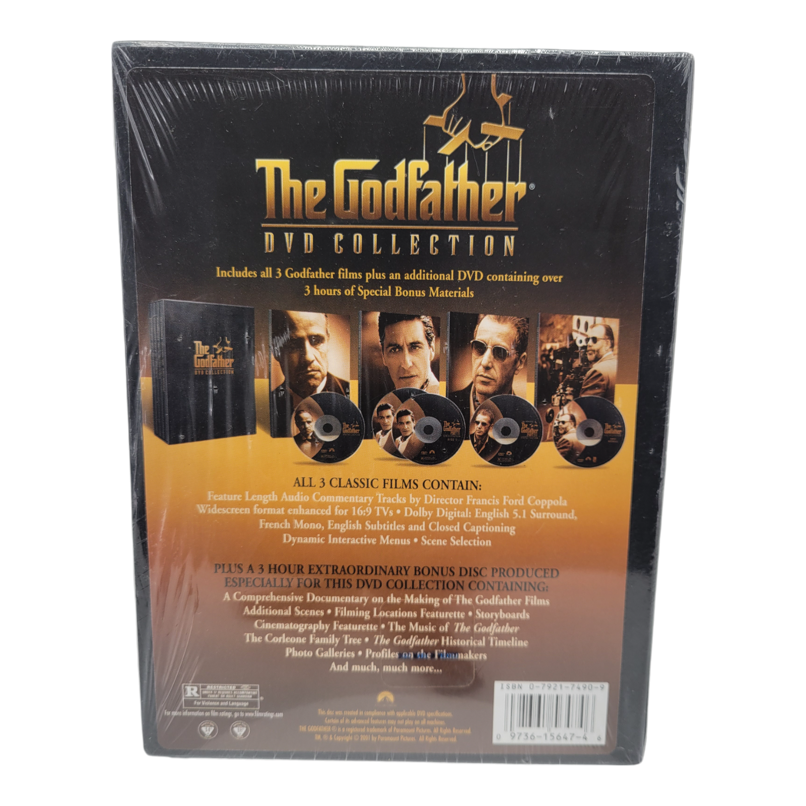 The Godfather Trilogy DVD Collection Box Set 4-Disc