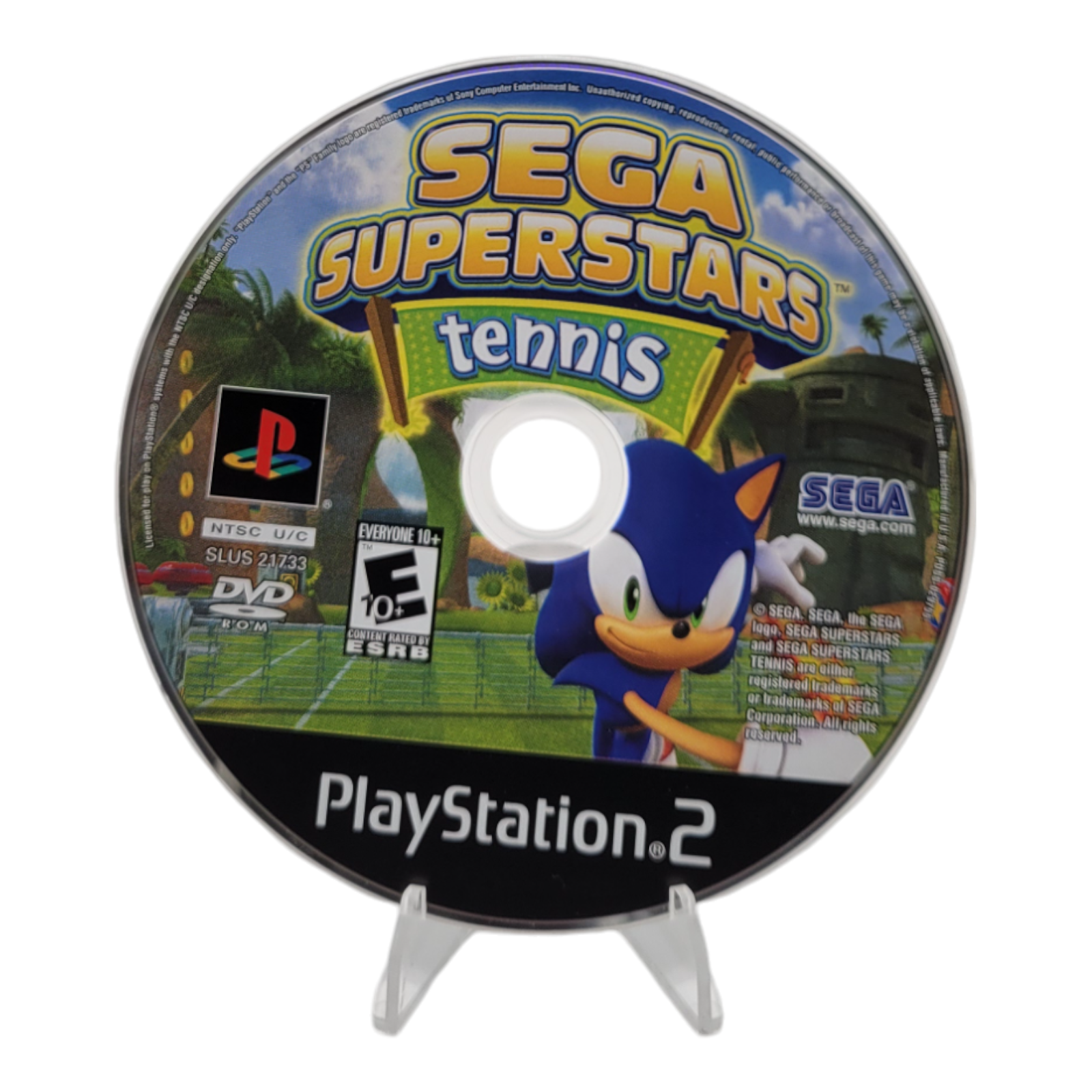 SEGA Superstars Tennis Sonic Riders Zero Gravity PlayStation 2 PS2 2008