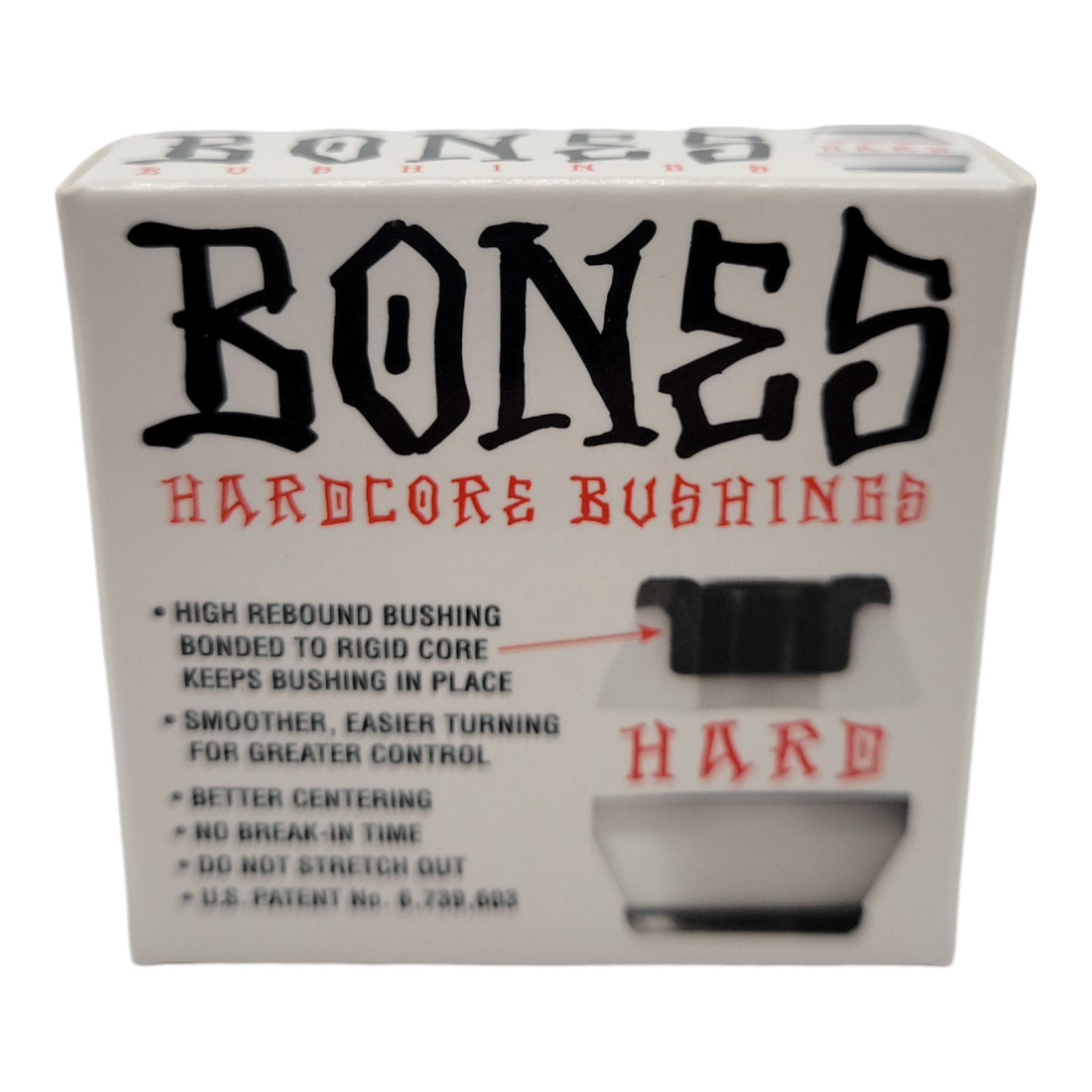 Bones Wheels Bushing Hard Pack 96A Double Action Urethane for Responsive Turns