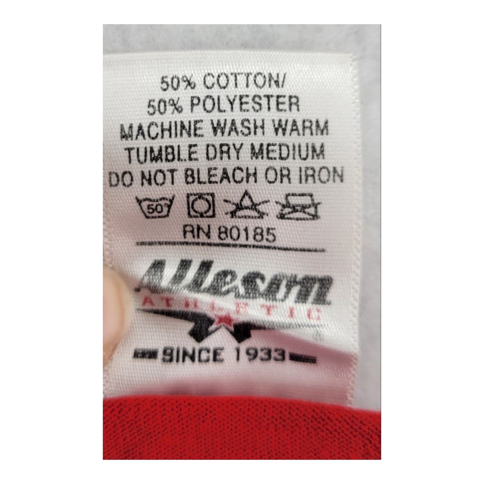 Cincinnati Reds Just Sports Graphic Henley T-Shirt 3XL Red Alleson Athletic