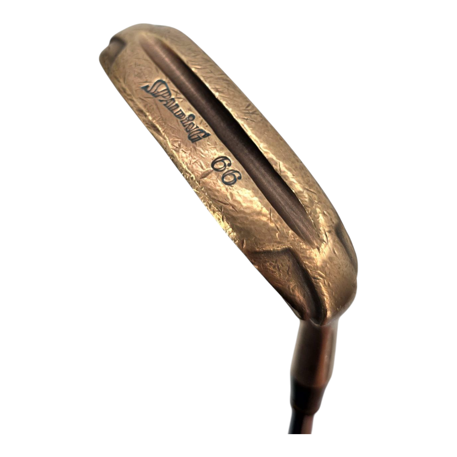 Spalding 66 Blade Putter Copper Finish Golf Club Mens RH Steel Shaft 35"
