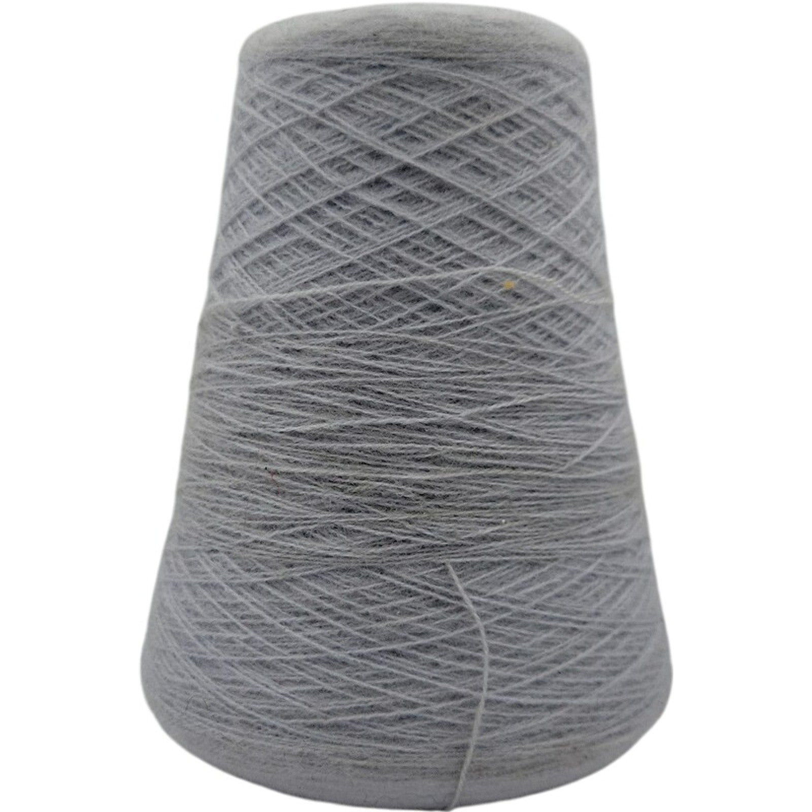 Vintage H.B. Orlon Acrylic Weaving Knitting Cone Yarn Silver Grey 8000