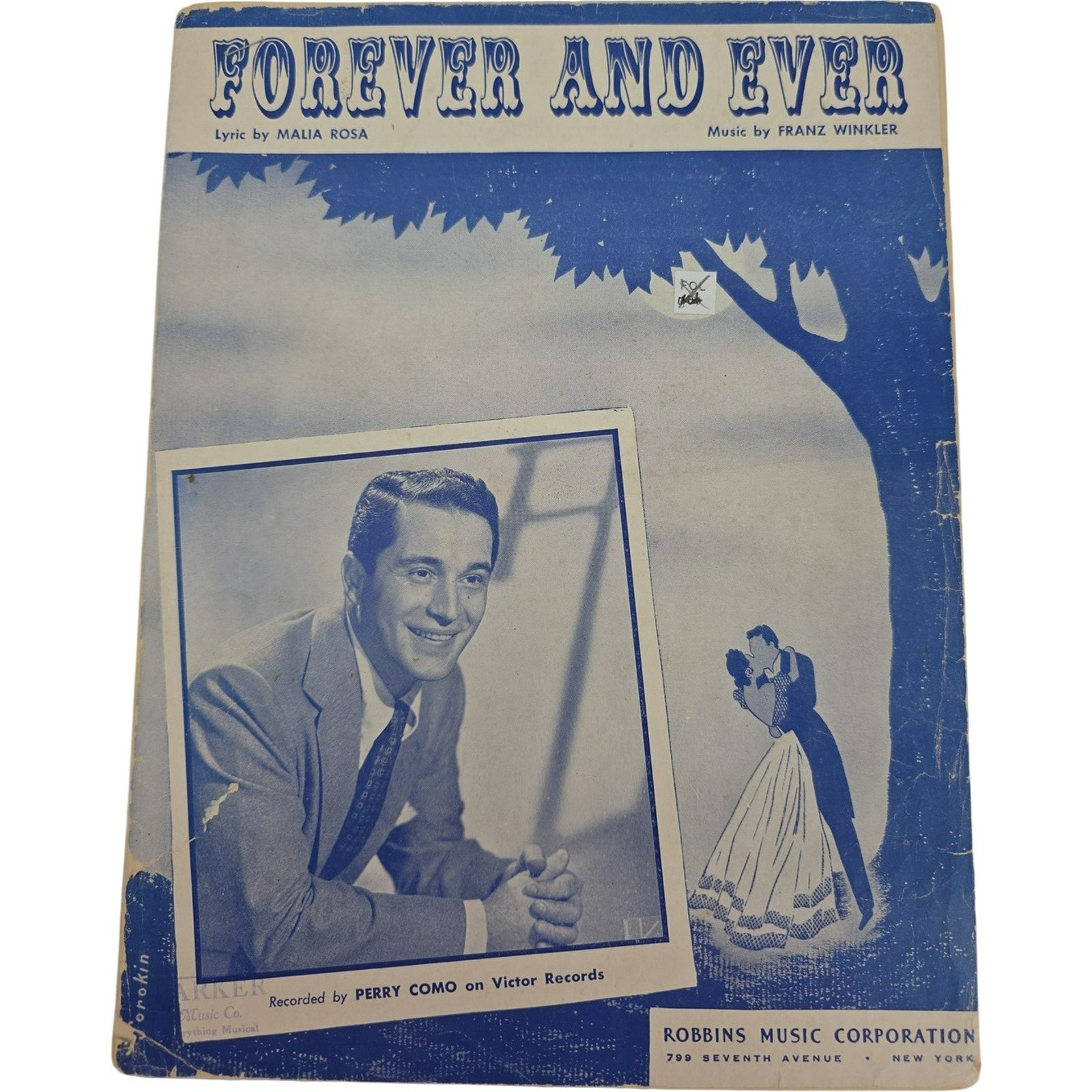 Vintage Sheet Music 1948 Forever and Ever Recorded by Perry Como