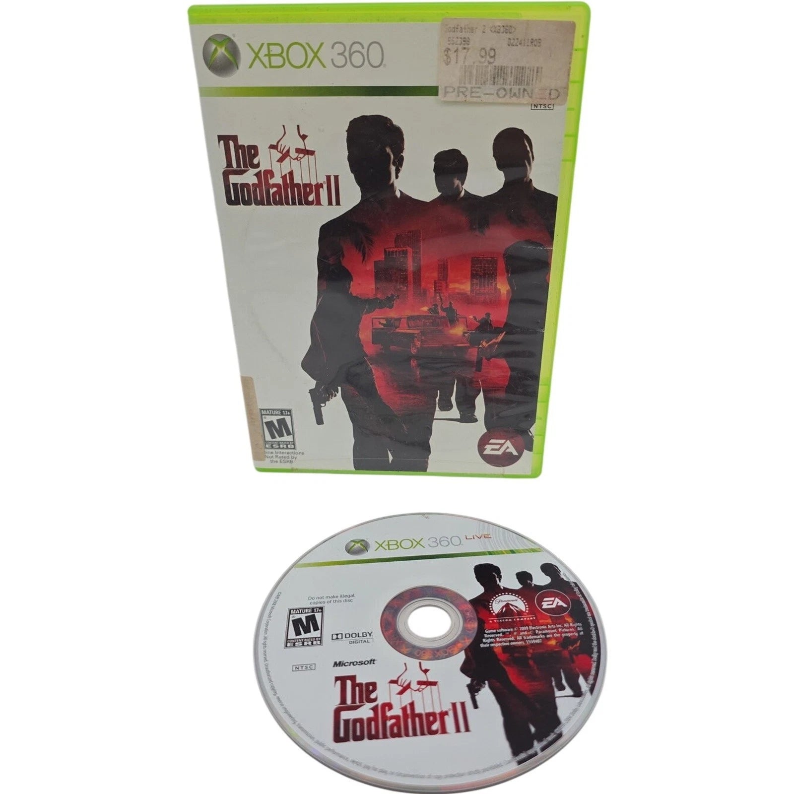 The Godfather II Microsoft Xbox 360 Game - No Manual