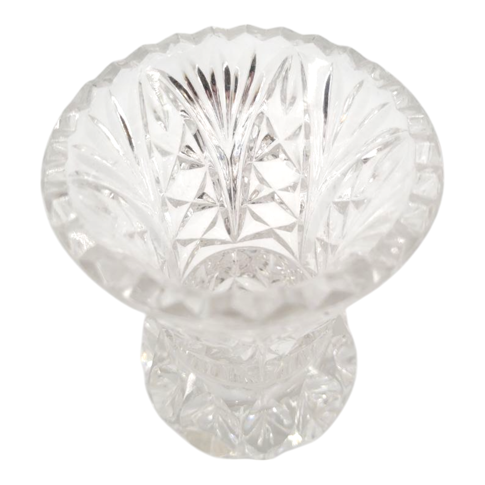 Princess House 4" Vintage Crystal Bud Vase Toothpick Holder