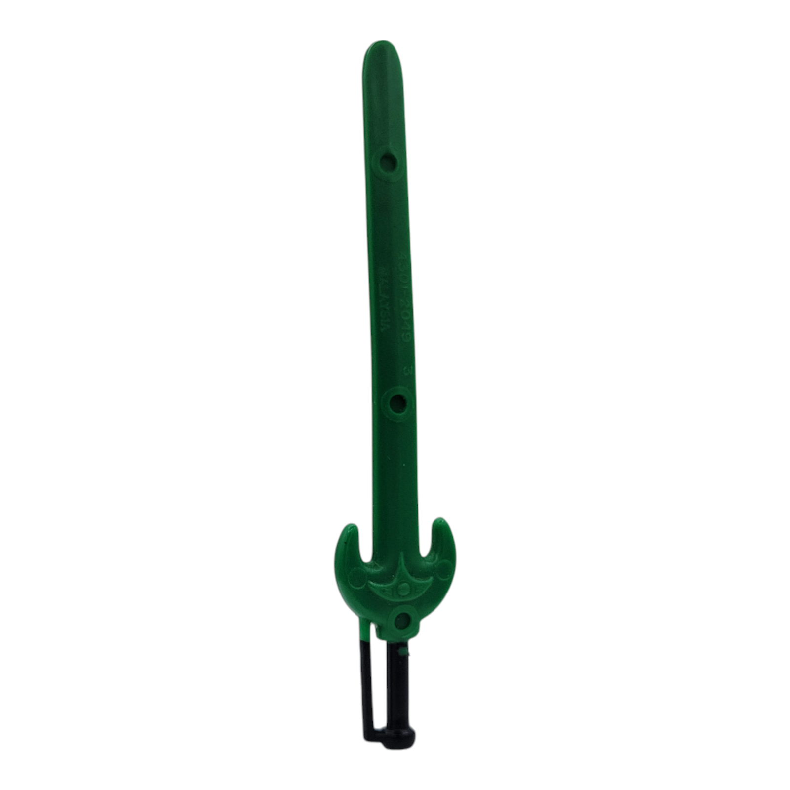 Vtg MOTU Tri Klops Sword Malaysia Triklops Clops Green Weapon Accessory Part