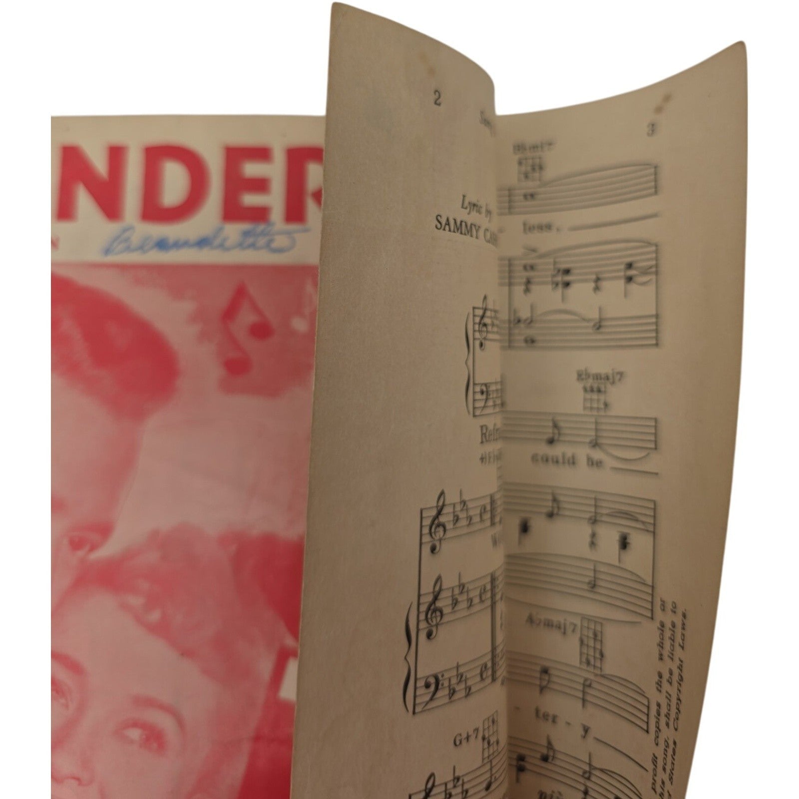 Vintage Wonder Why Music from the Movie Rich, Young and Pretty Sheet Music 1950