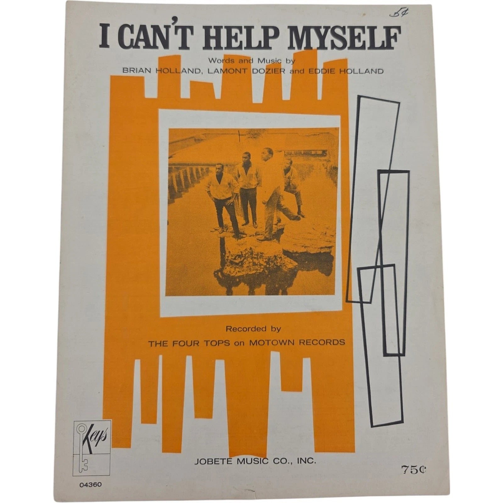 I Can’t Help Myself Recorded by The Four Tops 1965 Vintage Sheet Music