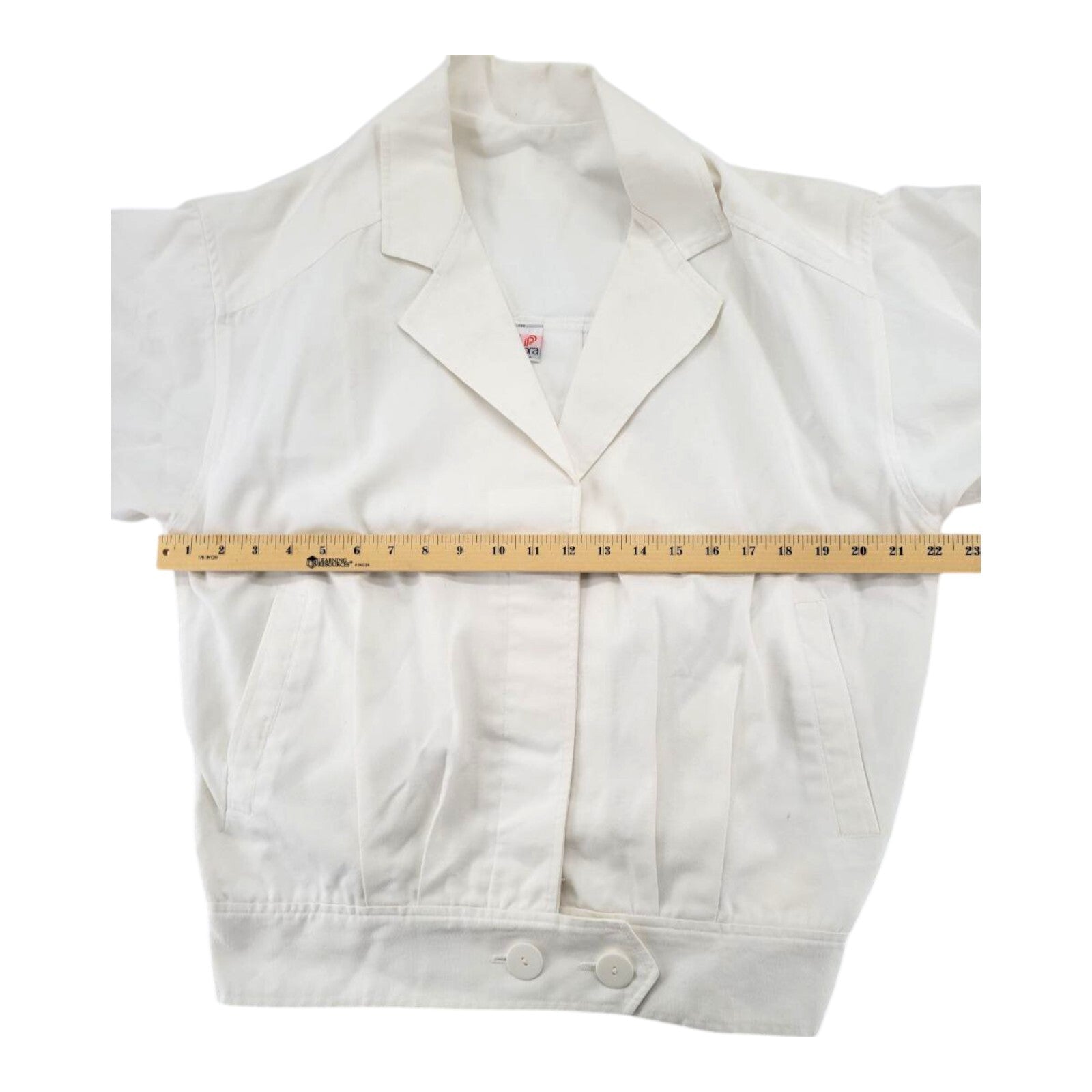 Pandora White Button Front Jacket Womens Casual Style Size 9/10