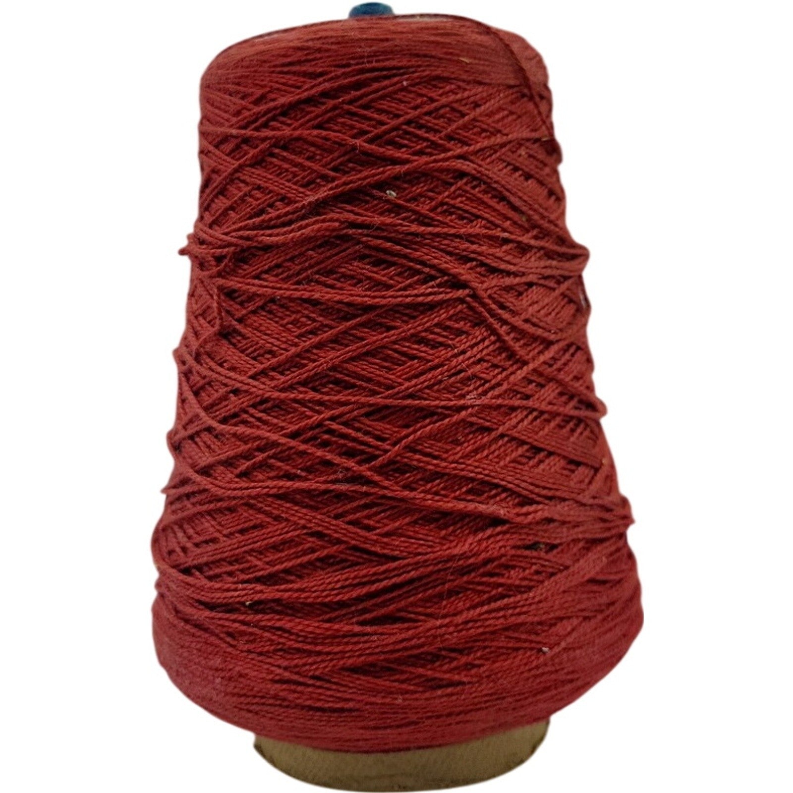 Vintage Rust Red Weaving Crochet Knitting Mill Spool Yarn Cone
