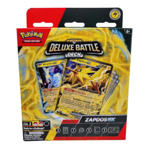 Pokemon TCG Zapdos ex Deluxe Battle Deck 60 Cards Playmat Deck Box Coin Foil