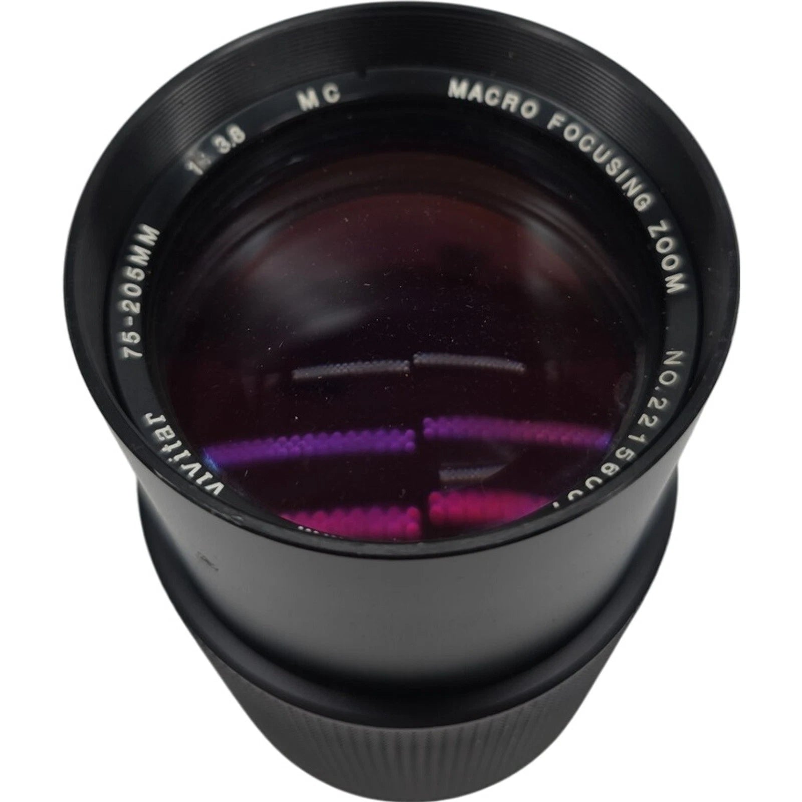 Vivitar 75-205mm f/3.8 MC Macro Focusing Zoom Lens P/K Mount Japan w/ Case