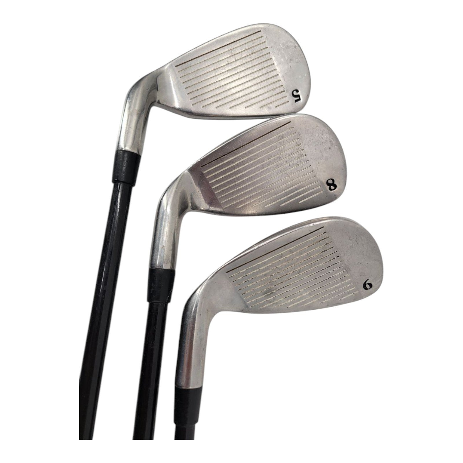 St. George Super Steel Irons 5 8 9 Golf Club Set RH Mens R-Flex Graphite Shaft