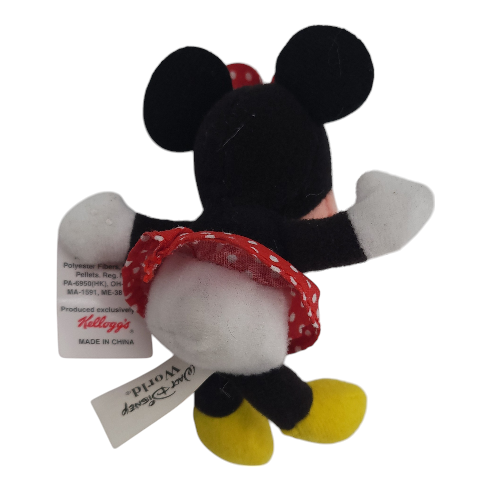 Vintage 2001 Disney Kelloggs Minnie Mouse Mini Bean Plush Toy Figure