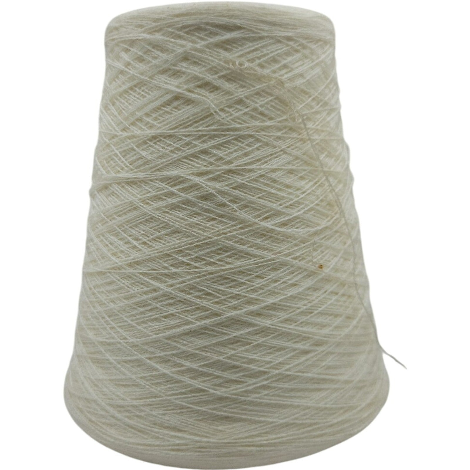 Vintage Acrylic Weaving Knitting Yarn 2/24 White Mc Lot 78941