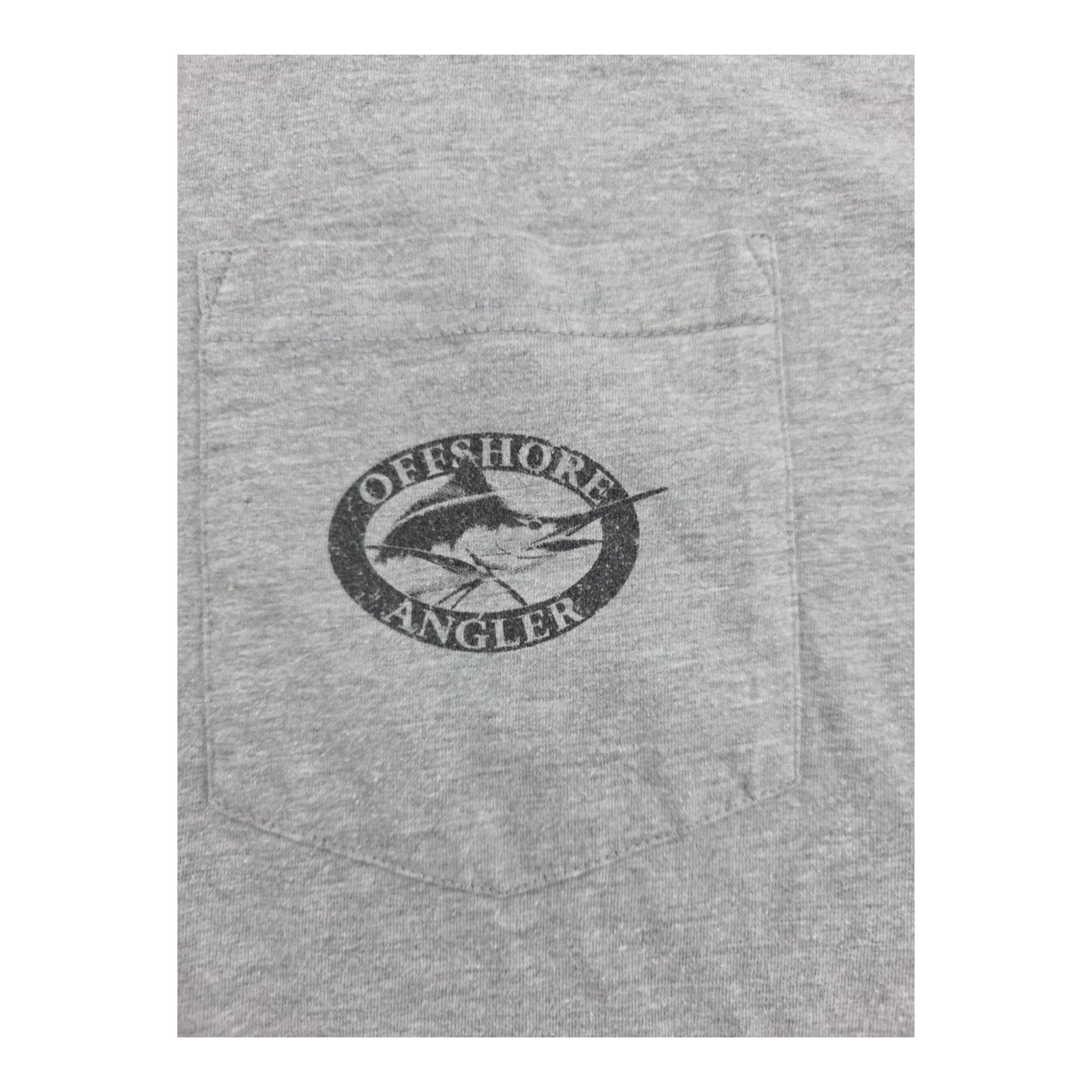 Worldwide Sportsman Offshore Angler Long Sleeve Gray Fishing Shirt Size XXL