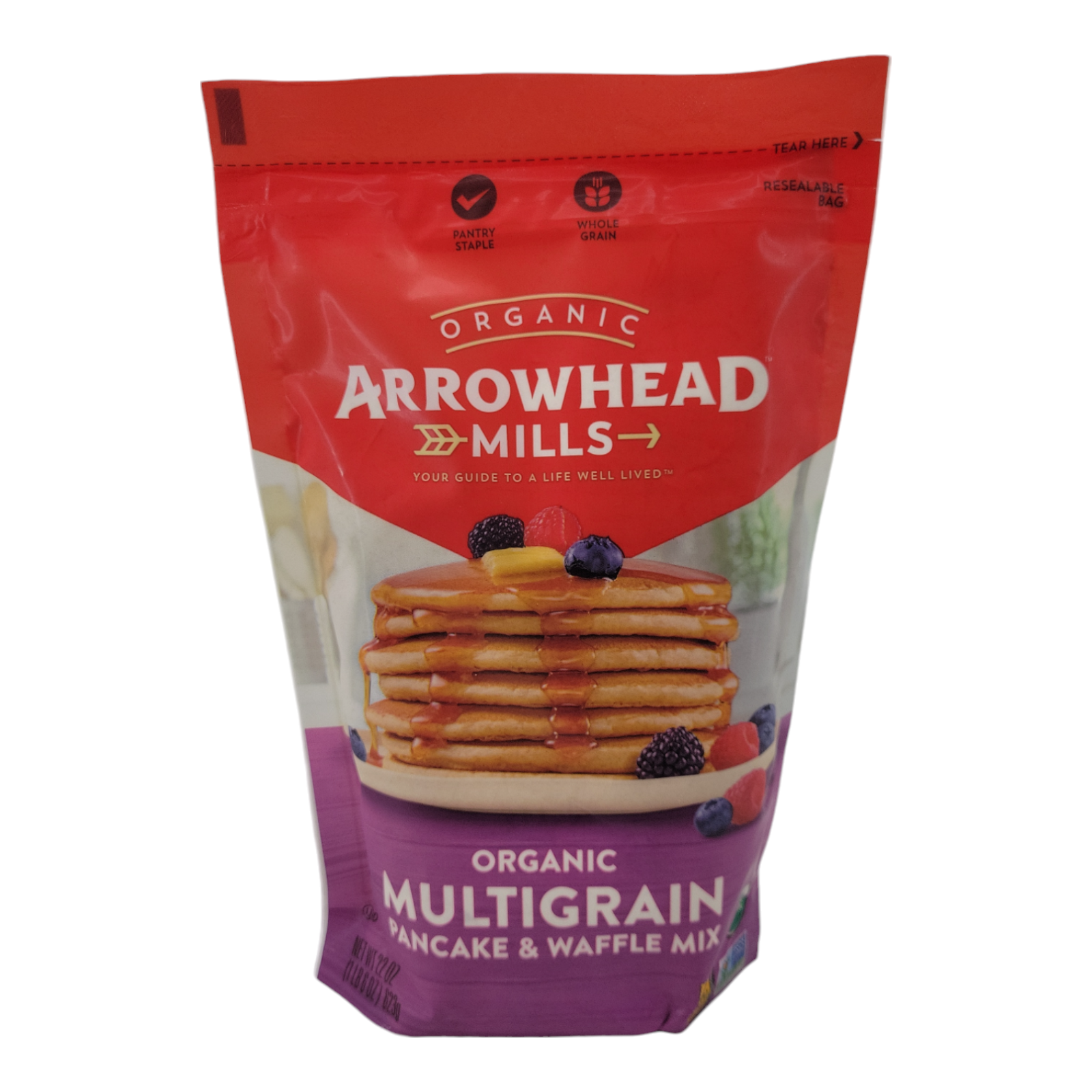 Arrowhead Mills Organic Multigrain Pancake & Waffle Mix 22 oz