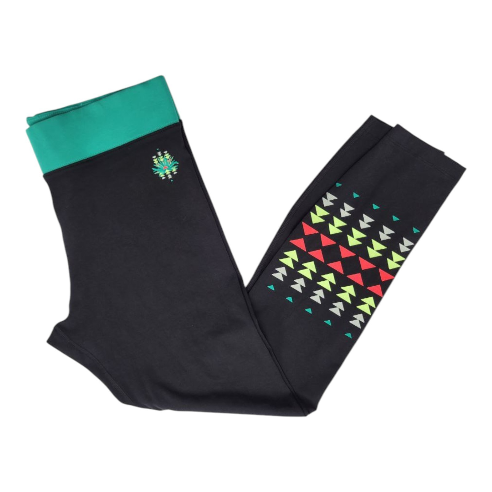Nike N7 Womens Leggings Black Multicolor Tribal Pattern Athletic Pants XL