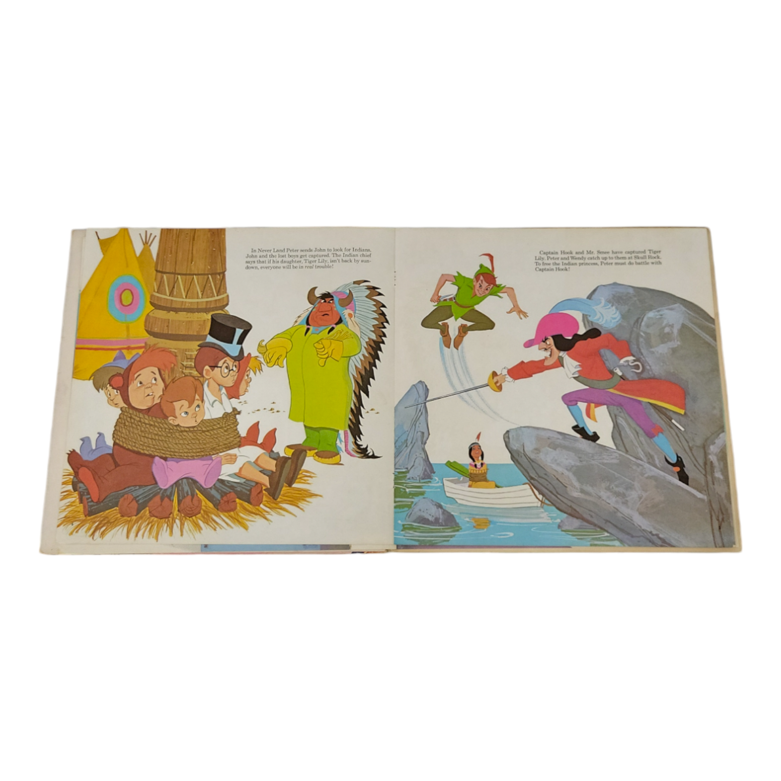 1969 Walt Disney Story and Songs Peter Pan Vinyl LP Record Album with Booklet