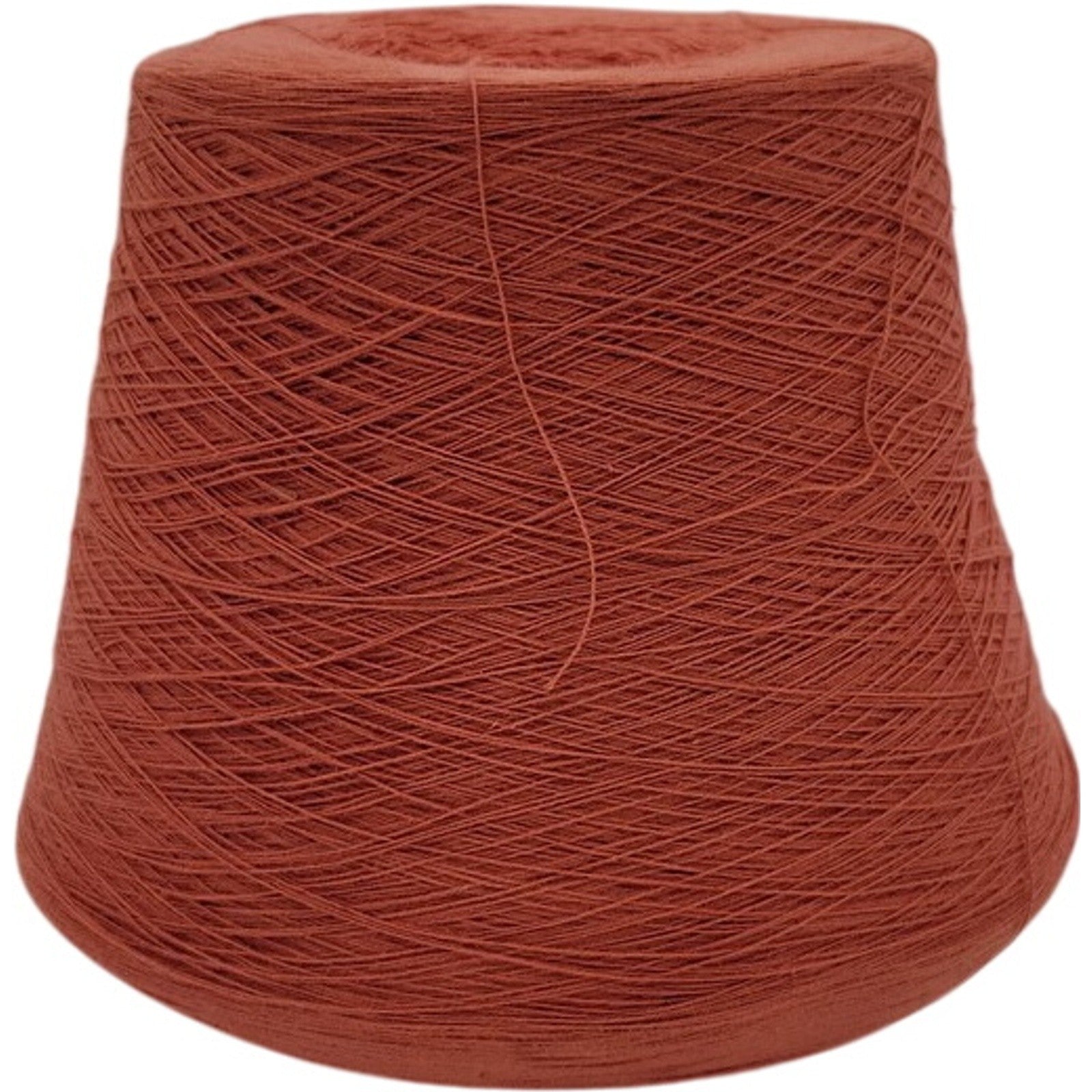 Vintage Spectrum Dyed Yarns 20/2 Karded Cotton Cone Spice Rust Orange Lot 628533