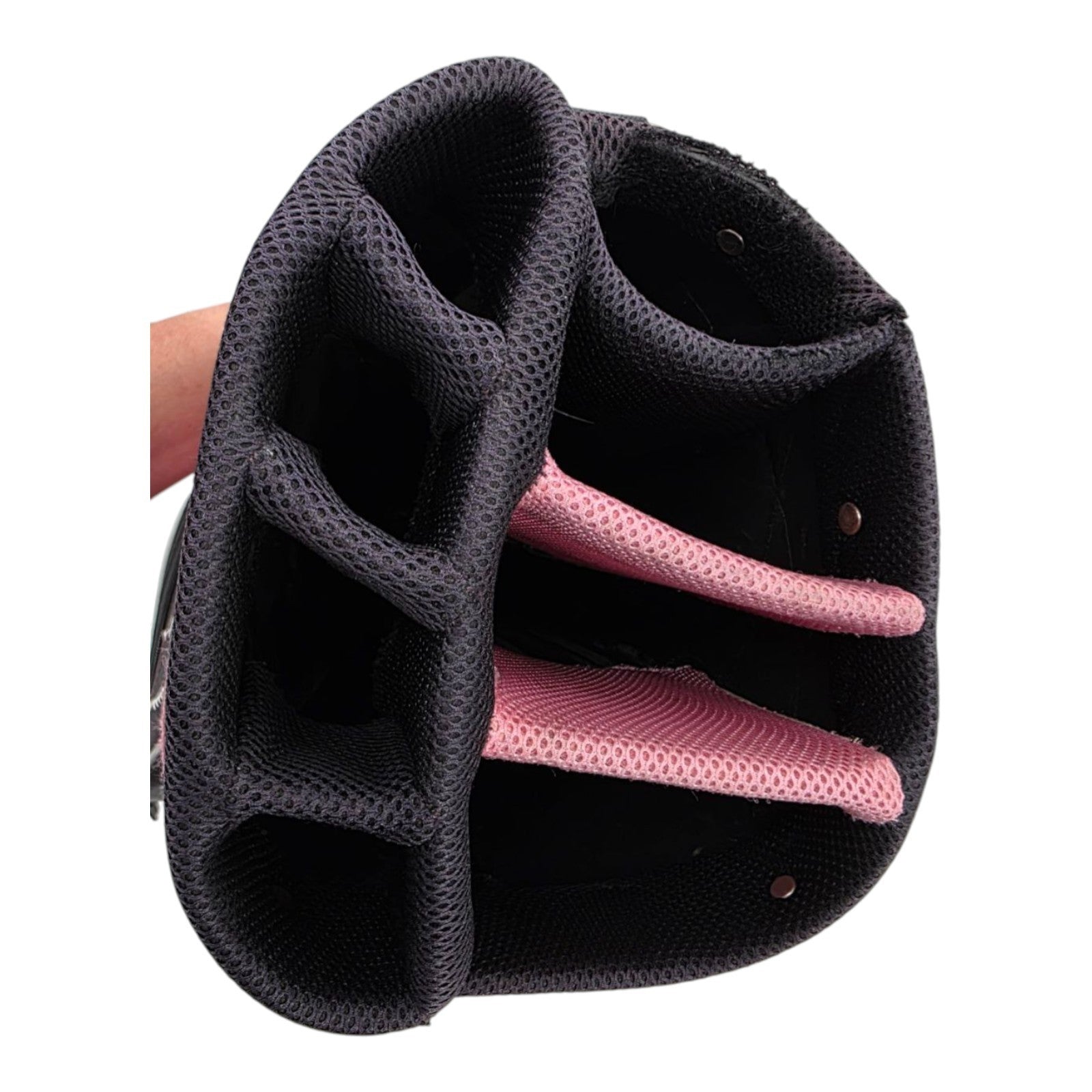 Ram Ladies Black Gray Pink 8 Way Divider Golf Cart Bag