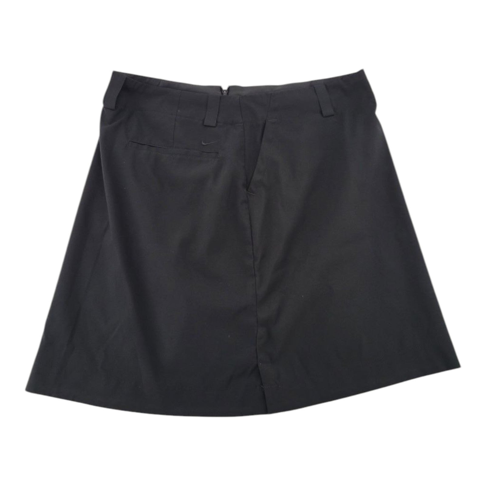 Nike Golf Women's Black Dri-FIT Skort Size 10 Stretch Zip Back Lightweight