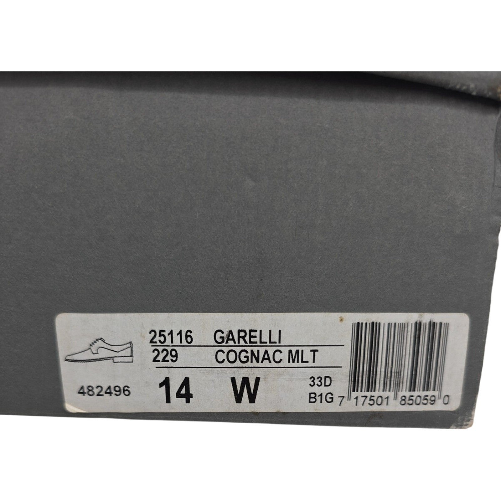 Stacy Adams Garelli Cognac Multi Embossed Leather Oxford Dress Shoes Men’s 14W