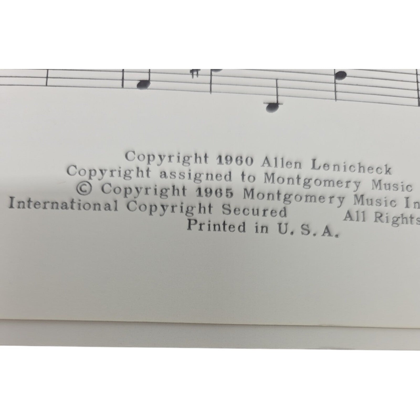 Corn Huskin’ Time Country Dance for Piano by Allen Lenichek 1965 Sheet Music