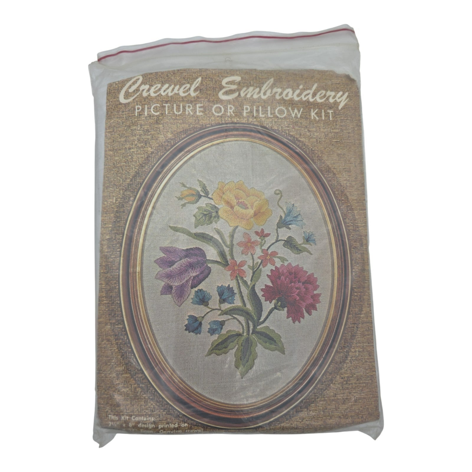 Crewel Embroidery Picture or Pillow Kit