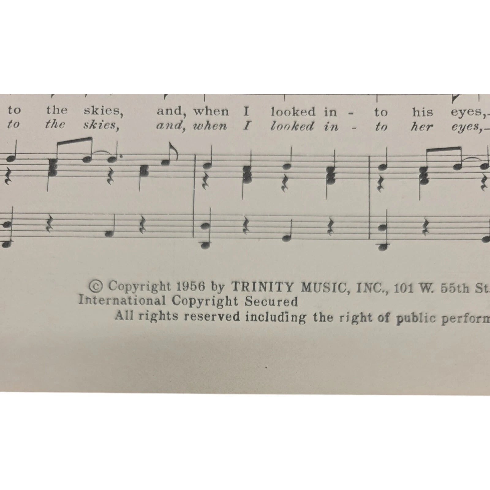 I Dreamed 1956 Vintage Sheet Music Recorded by Betty Johnson by Grean & Moore