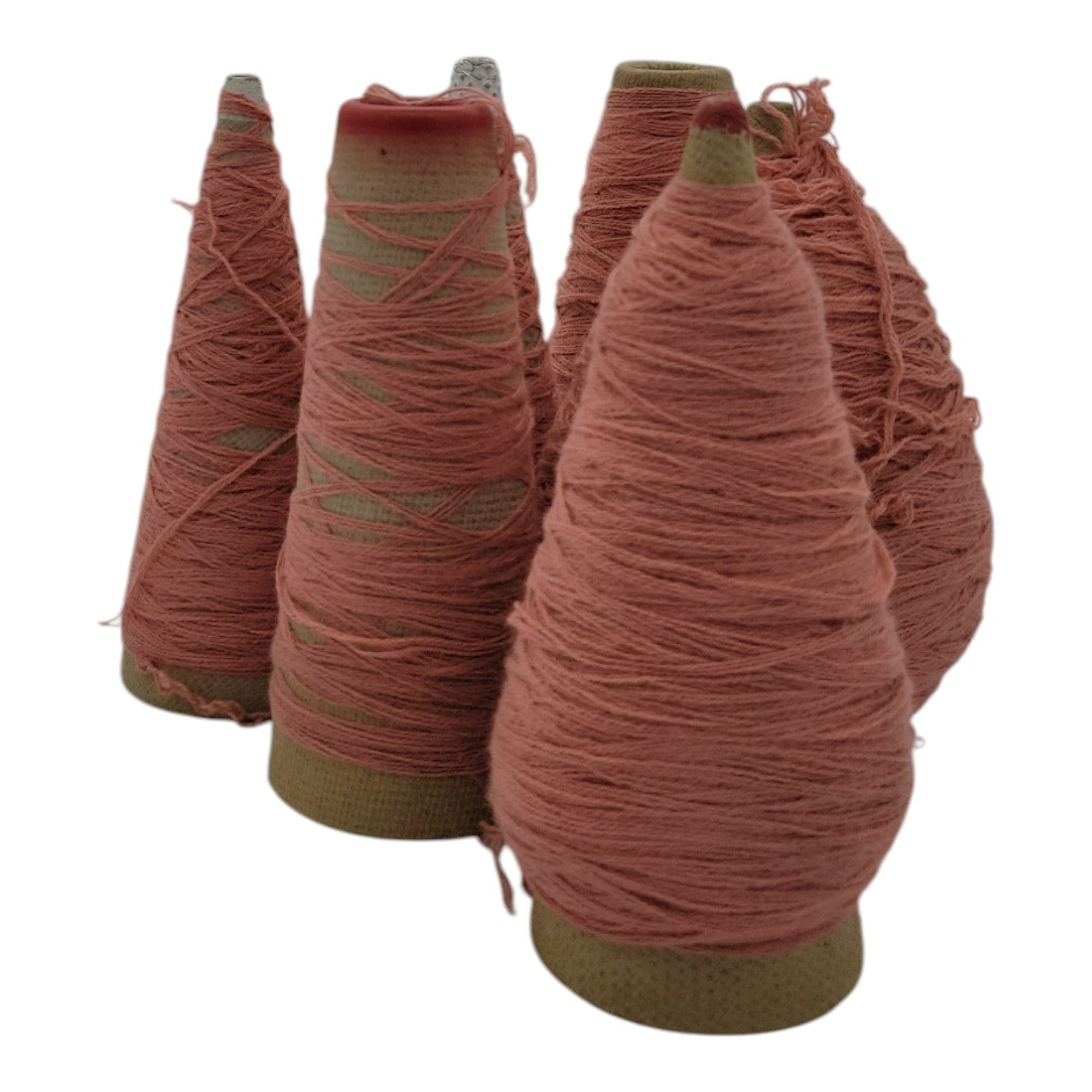 Vintage Marion Dyers B-22897 Ice Coffee 1/28 Yarn Cone Lot of 6