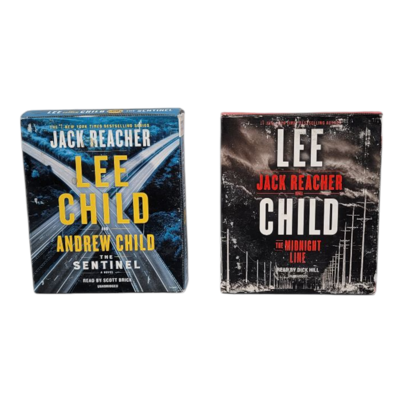 Lee Child Jack Reacher Audiobook Bundle The Sentinel and The Midnight Line