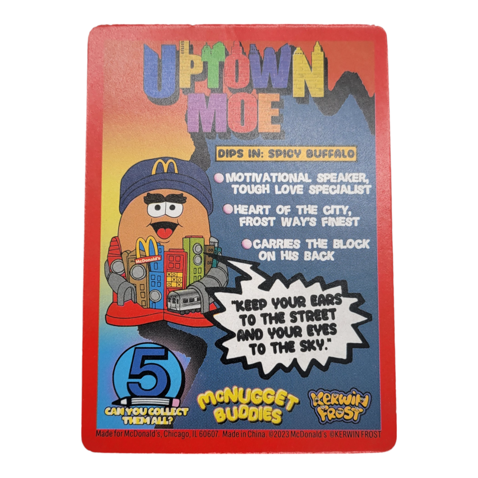 McDonalds McNugget Buddies Uptown Moe 2023