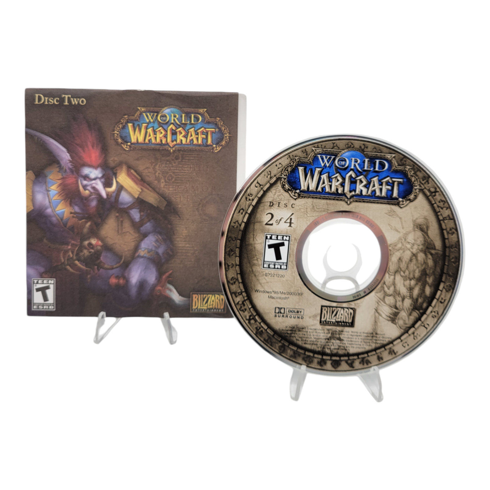 Blizzard Entertainment World of Warcraft 2004 PC Game Complete 4-Disc Set