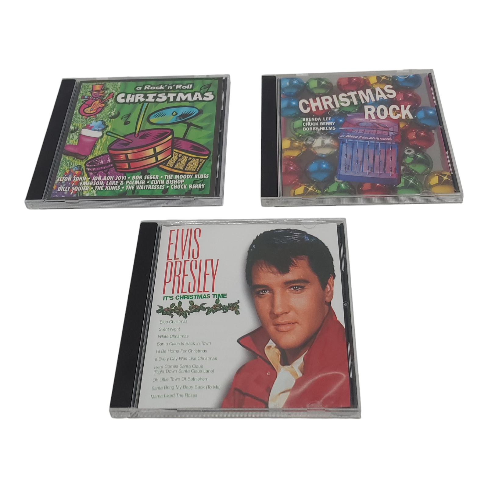 Elvis Christmas Rock A Rock and Roll Christmas 3 Music CD Bundle