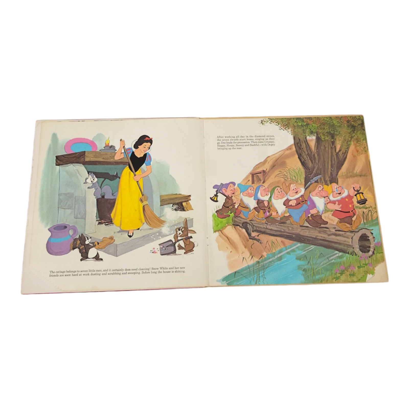Walt Disney Snow White and the Seven Dwarfs Story Songs Book & LP Record 3906