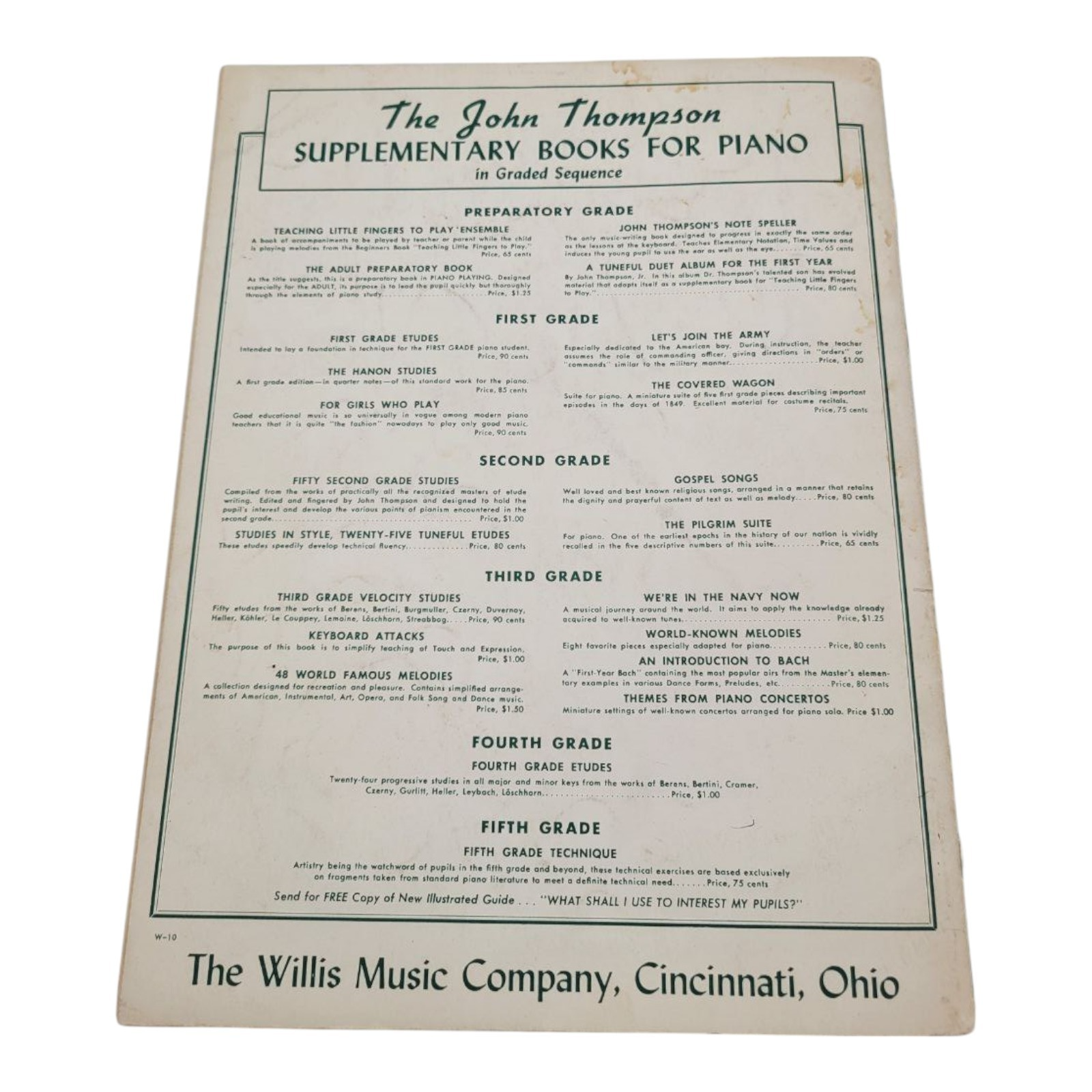 John Thompson Piano Course - Easiest Part 5 Supplementary Books 1-b 2-b