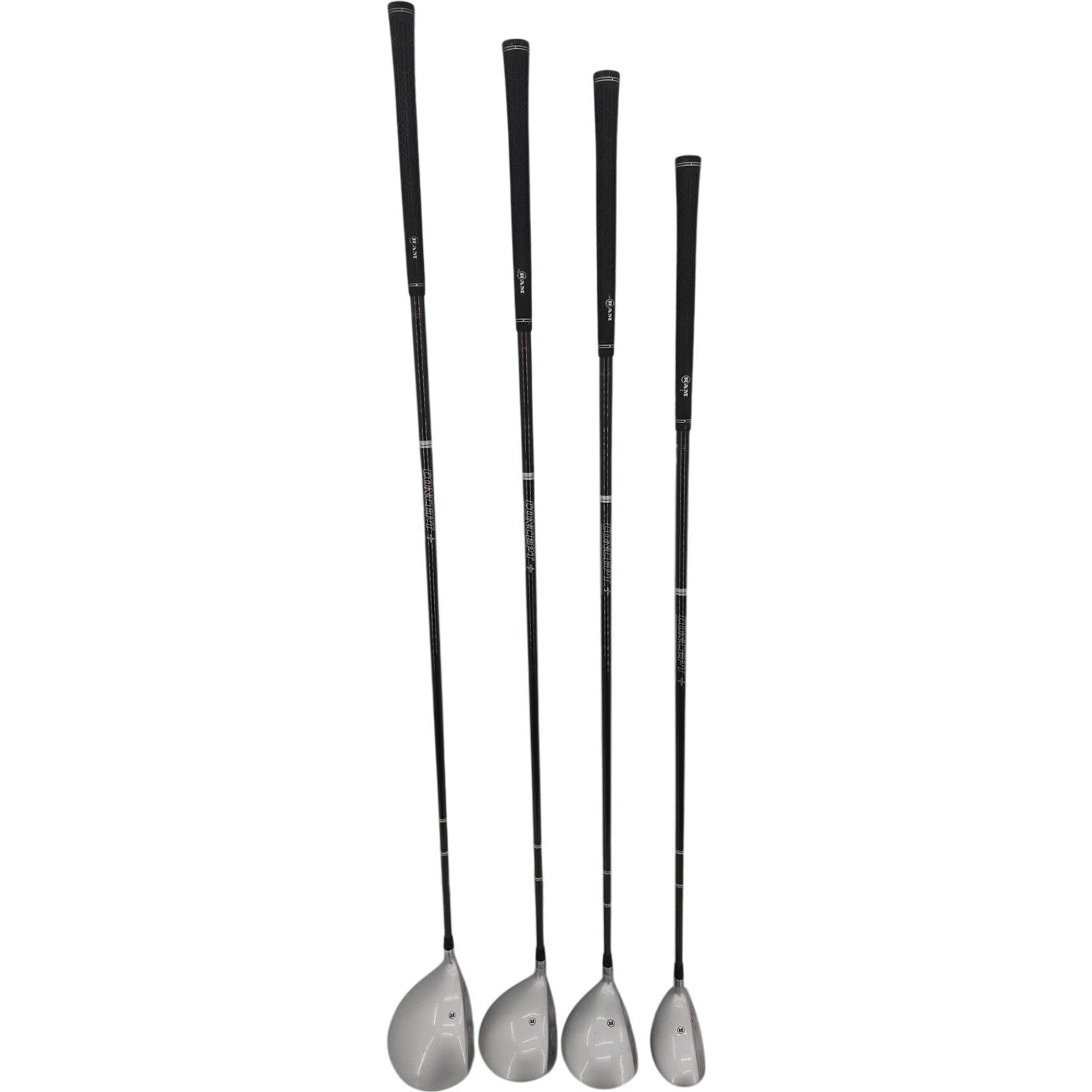RAM Concept+ Oversize Metal Wood Golf Club Set Driver 3 5 4H RH Graphite Shafts