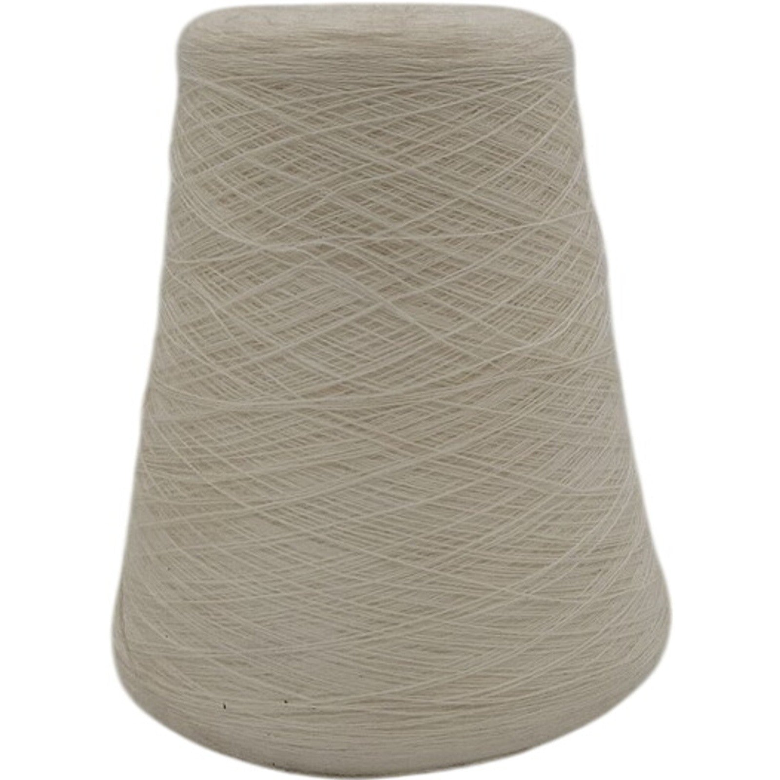 Vintage White Acrylic Yarn Cone 2/24 KT Bright Acry Weaving Knitting Lot 78941