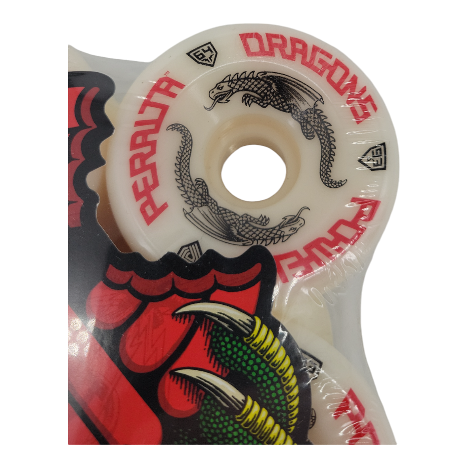 Powell Peralta Dragon Formula Skateboard Wheels 64mm x 42mm 93A 4-Pack