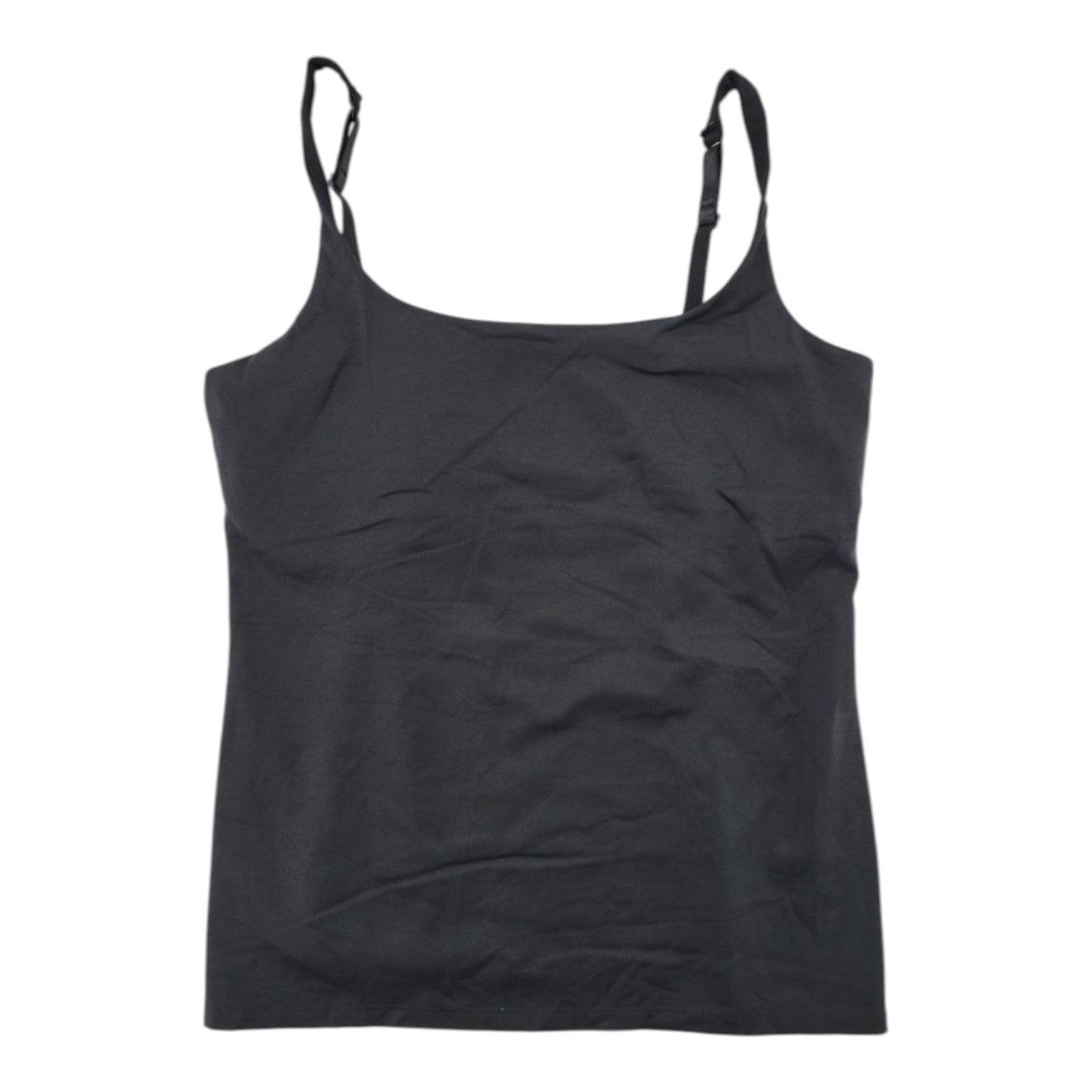 New York & Company Women's Black Cami Tank Top Adjustable Strap Nylon Blend L