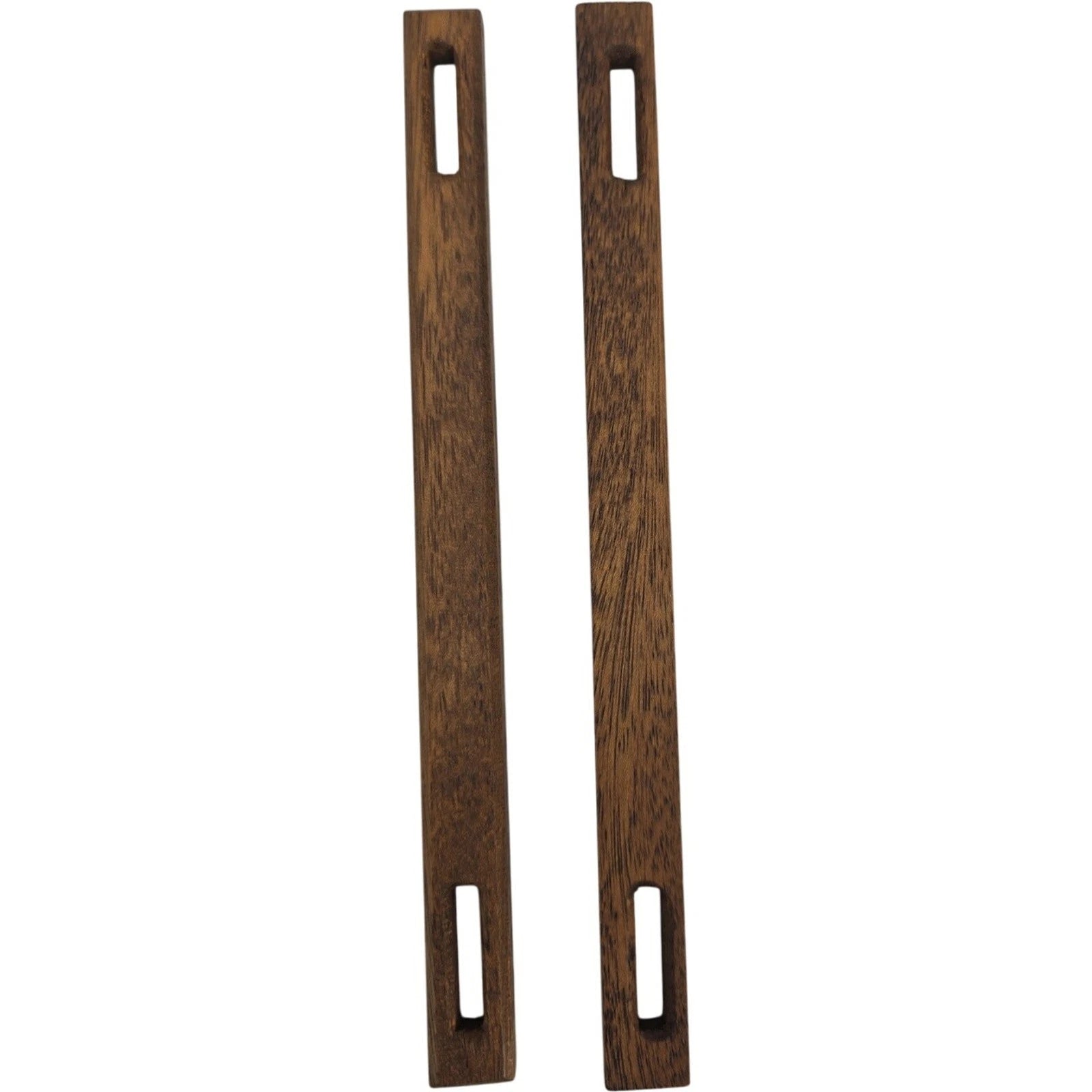 Walnut Wood Set of 2 Wooden Purse Handles Slots Are 1.25" Each